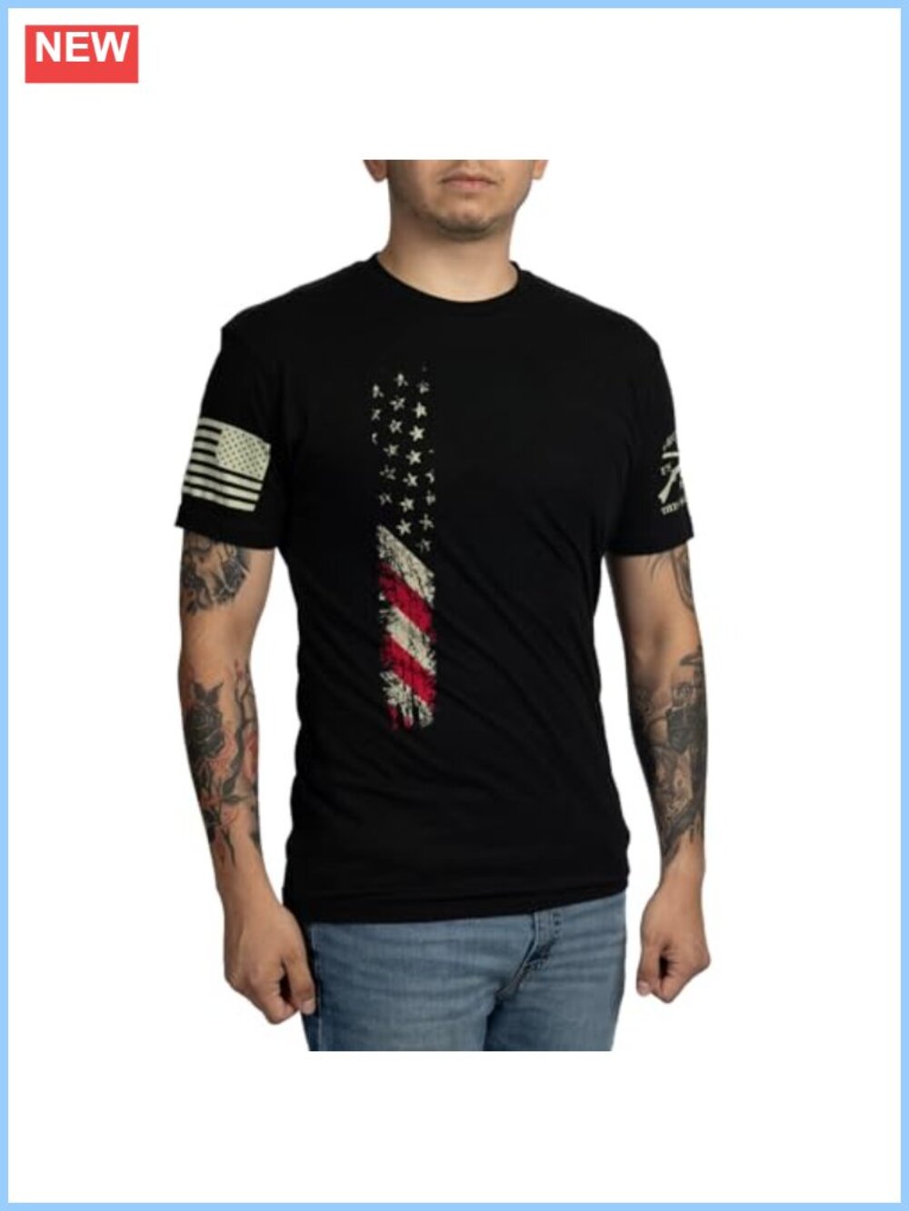 Men's Graphic Tee - Cotton Crew Neck Short Sleeve T-Shirt
